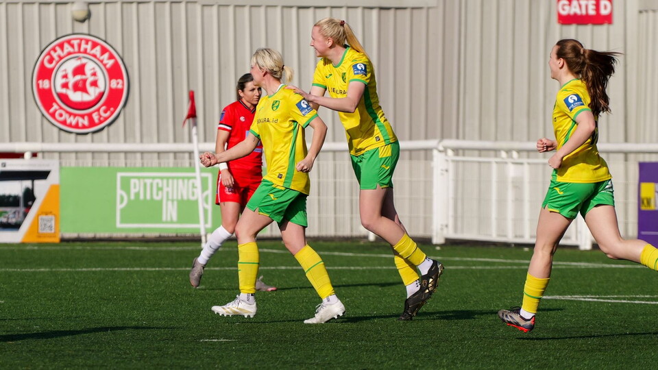 Norwich City defeated Chatham Town Women 2-0 on the road in a Division One South East fixture to keep their positive form going.