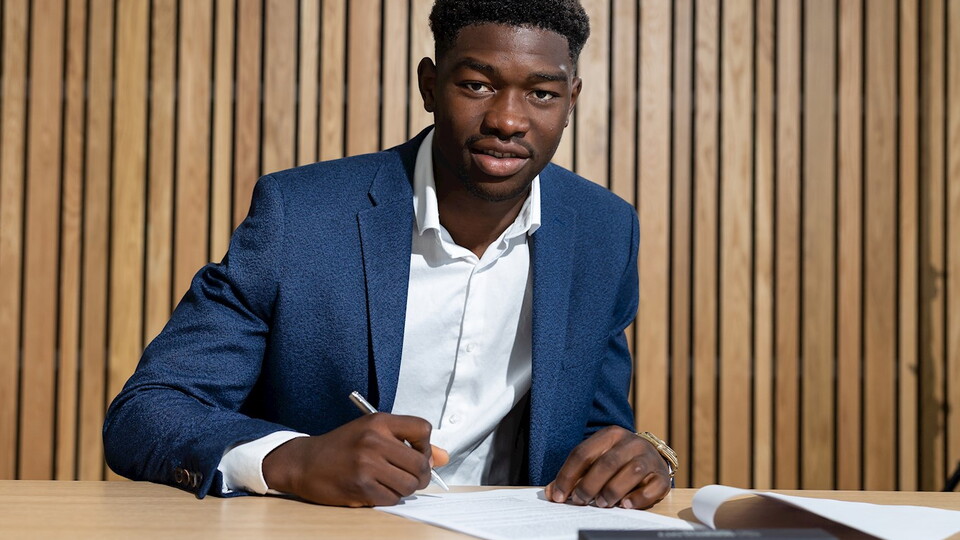 Nelson Khumbeni says it is a special feeling to have signed his first professional contract at Norwich City.