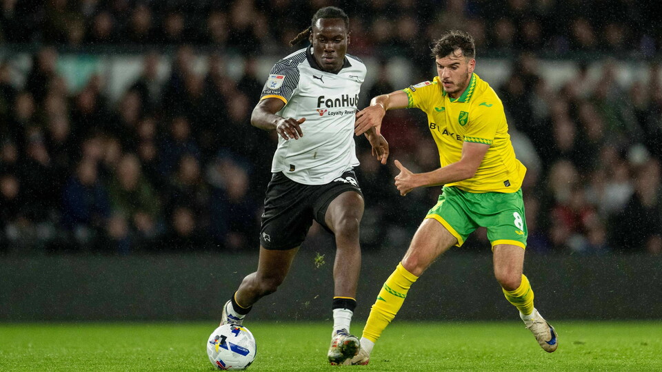 Norwich City suffered a 1-0 defeat to Derby County at Pride Park in the Sky Bet Championship.