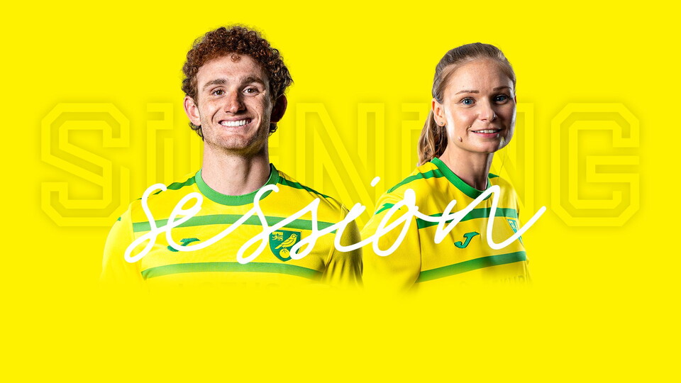 Norwich City players Josh Sargent and Anna Larkins will host a signing session at the Jarrold Store on London Street on Monday, October 23.