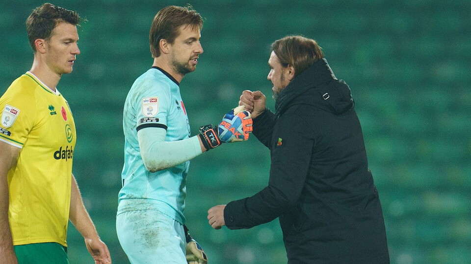Head coach Daniel Farke and goalkeeper Tim Krul have been nominated for Sky Bet Championship awards for October.