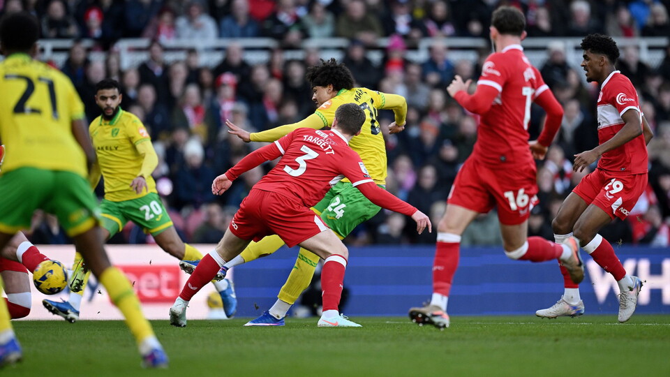 A first-half goal for Middlesbrough was enough for the hosts to take all three points at the Riverside against Norwich City in the Sky Bet Championship.