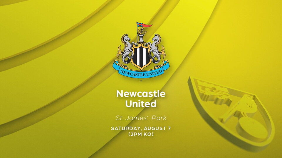 Norwich City will face Newcastle United in a pre-season friendly on Saturday, August 7.