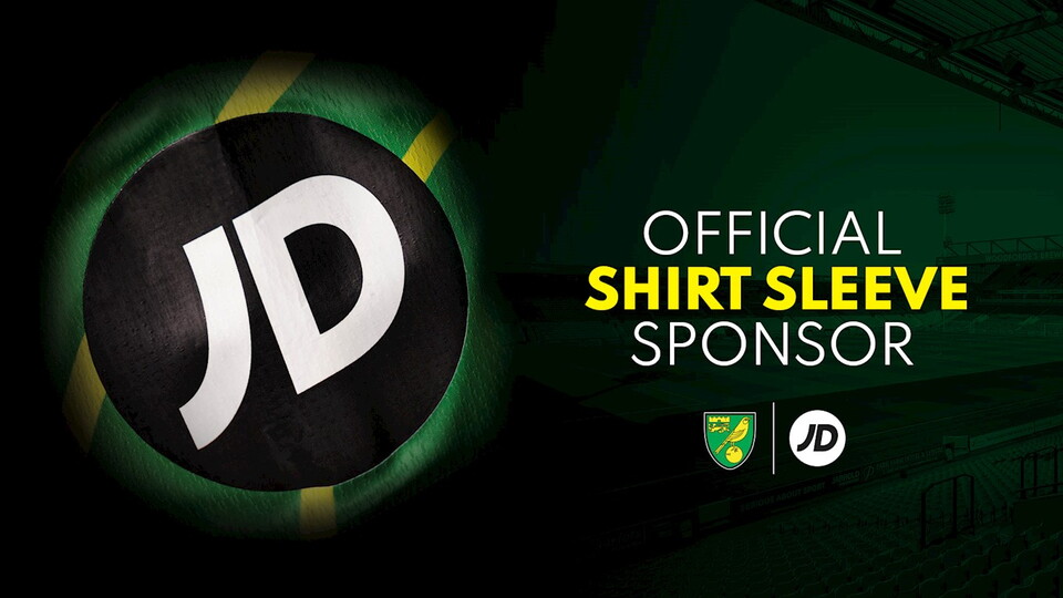 Norwich City is delighted to announce JD as its official shirt sleeve partner for the 2021-22 Premier League season.