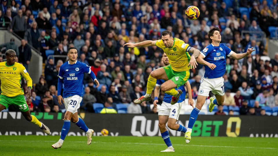 Two late goals saw Norwich City fall to defeat at the Cardiff City Stadium, despite leading through Borja Sainz's brilliant opener.