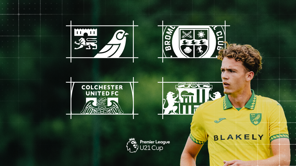 Norwich City Under-21s will face Bromley, Colchester United and Sunderland in the 2025/26 Under-21 Premier League Cup.
