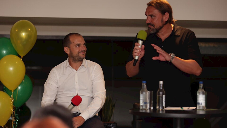 Six hundred people attended a special evening at Carrow Road on Wednesday night as Norwich City officially celebratory last season's title winning campaign with its supporters.