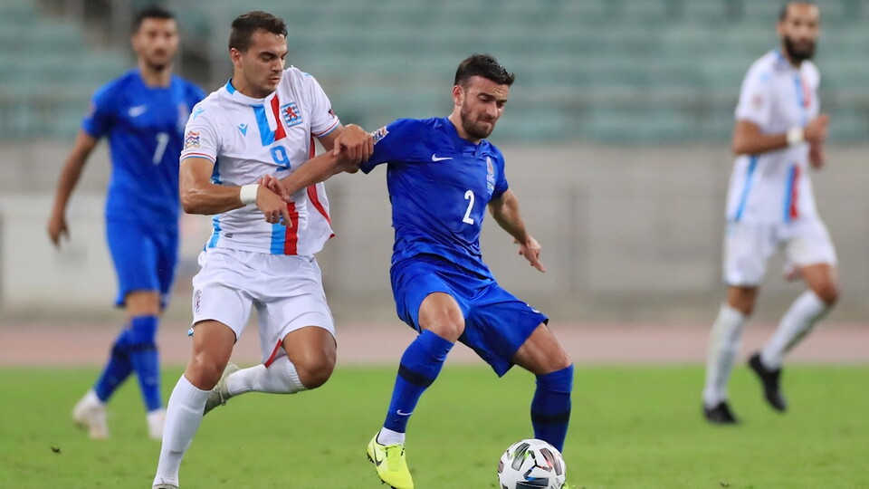 Norwich City loanee Danel Sinani scored twice for Luxembourg in the UEFA Nations League game at home to Cyprus on Saturday.