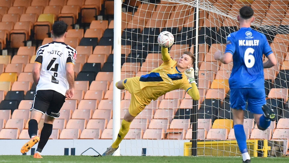 Archie Mair continued his impressive form for King's Lynn Town on Saturday after keeping another clean sheet in their 2-0 win over Dover Athletic.