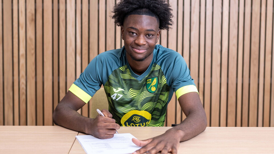 Norwich City Academy forward Abu Kamara has signed his second professional contract with the club through to 2025.