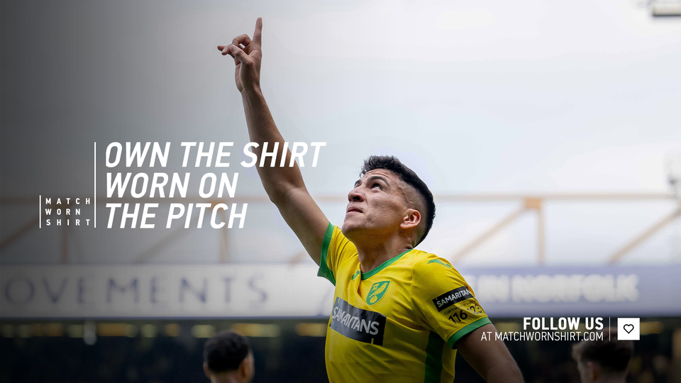 The matchworn shirts from Norwich City's fixture against Hull City on October 5 are now available to purchase via auction.