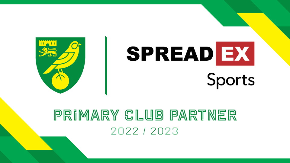 Norwich City have today announced Spreadex as the club's latest addition to
its primary partner roster ahead of the 2022/23 season.
