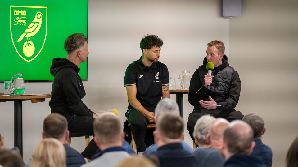 Carrow Road played host to the Norwich City Fans' Social Club's mental health awareness evening on Thursday, hosted by Darren Eadie.