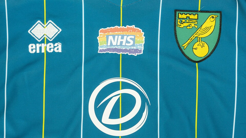 Shirts worn by Norwich City players for their game against Preston North End on Good Friday (3pm UK) will feature an NHS rainbow logo and be auctioned off via the club’s eBay account.