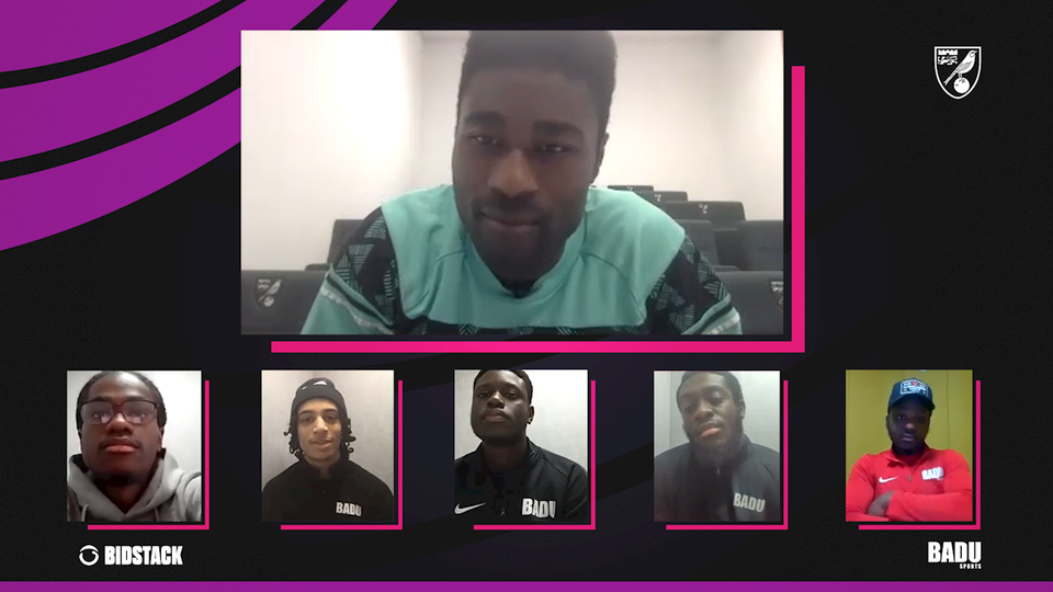 As part of Norwich City Football Club's partnership with BADU Sports, midfielder Alex Tettey has taken up a role of mentoring some of the organisation's young students.