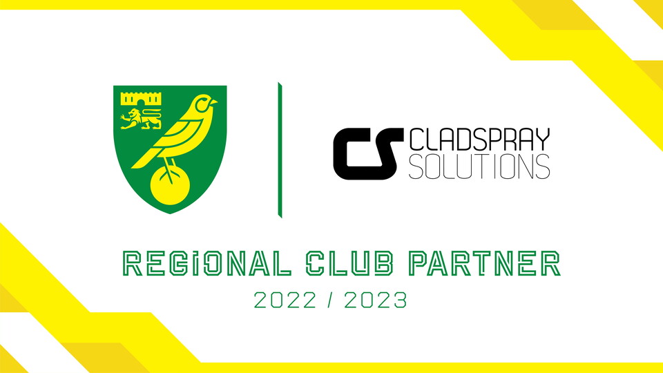 Norwich City are delighted to announce a new regional partnership with Cladspray Solutions.