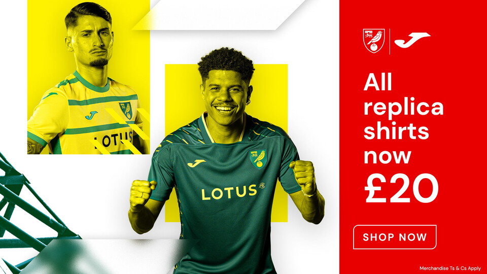 Canaries fans can now get any 2023/24 replica kit for just £20 in-store and online.