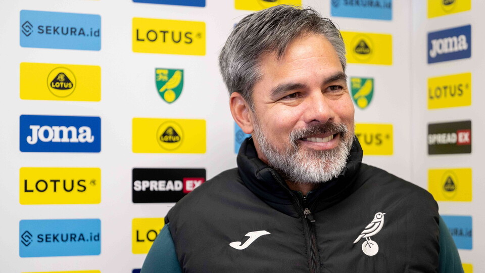 Norwich City head coach David Wagner says he is very happy about his side's result, as they were 2-0 winners over Huddersfield Town.
