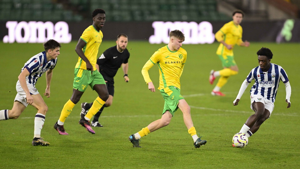 Norwich City Under-18s exited the FA Youth Cup at the fifth round after defeat against West Bromwich Albion at Carrow Road.