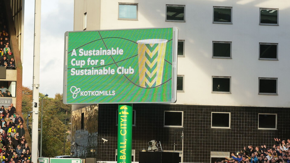 Norwich City's sustainability campaign #GreenerTogether, run in conjunction with club partner Kotkamills, has been shortlisted for an award at the Sports Industry Awards 2022.