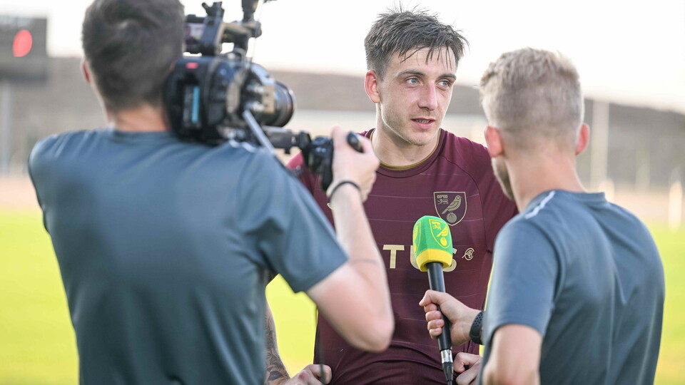 Off the back of his brace against Marseille in Saturday's 3-0 win for Norwich City, Jordan Hugill was quick to praise the team performance.