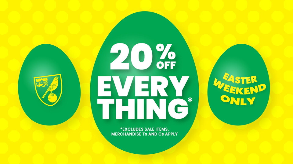 This Easter weekend, Canary fans can get 20% off on all merchandise lines not already on offer.