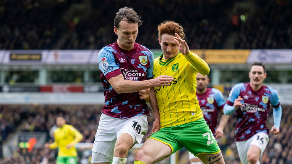 David Wagner suffered his first league defeat as Norwich City boss at the hands of Burnley.