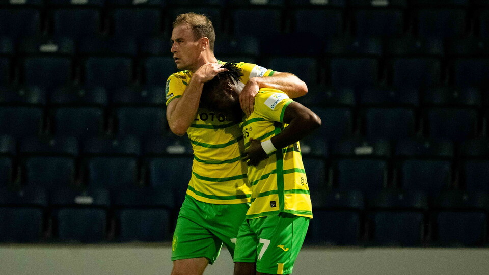 Jonathan Rowe scored a 98th-minute header to send Norwich City through to the second round of the Carabao Cup with a 1-0 win over Queens Park Rangers.