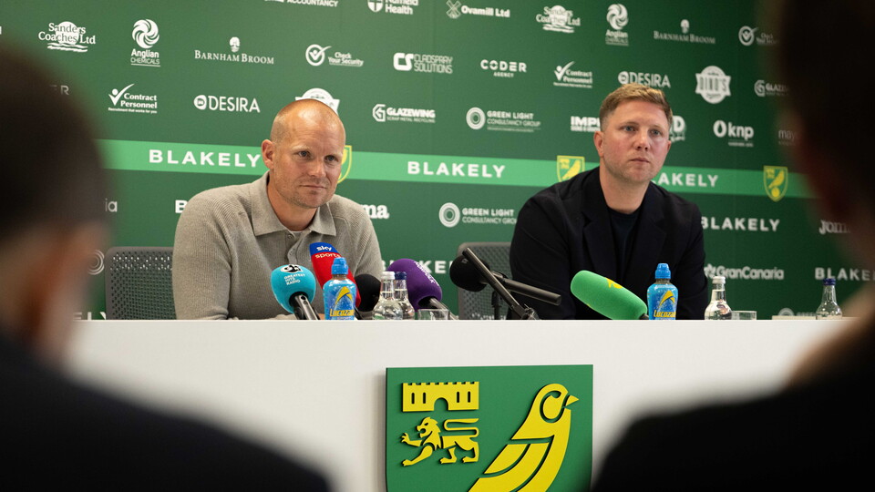 Sporting director Ben Knapper joined new head coach Liam Manning at his first press conference on Monday, June 9, at Carrow Road.
