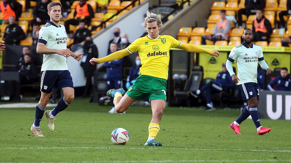 Todd Cantwell has praised his relationship on the pitch with teammates Emi Buendia and Teemu Pukki as Norwich City eased to a 2-0 victory over Cardiff City on Saturday.