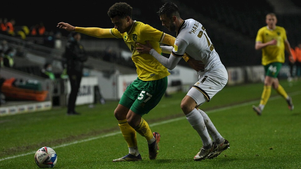 Norwich City Under-21s were beaten 6-0 by MK Dons and knocked out of the Papa John's Trophy in the Round of 32 on Tuesday.