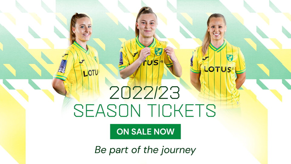 Norwich City Women are delighted to announce that season tickets are now available to purchase for the 2022/23 season.