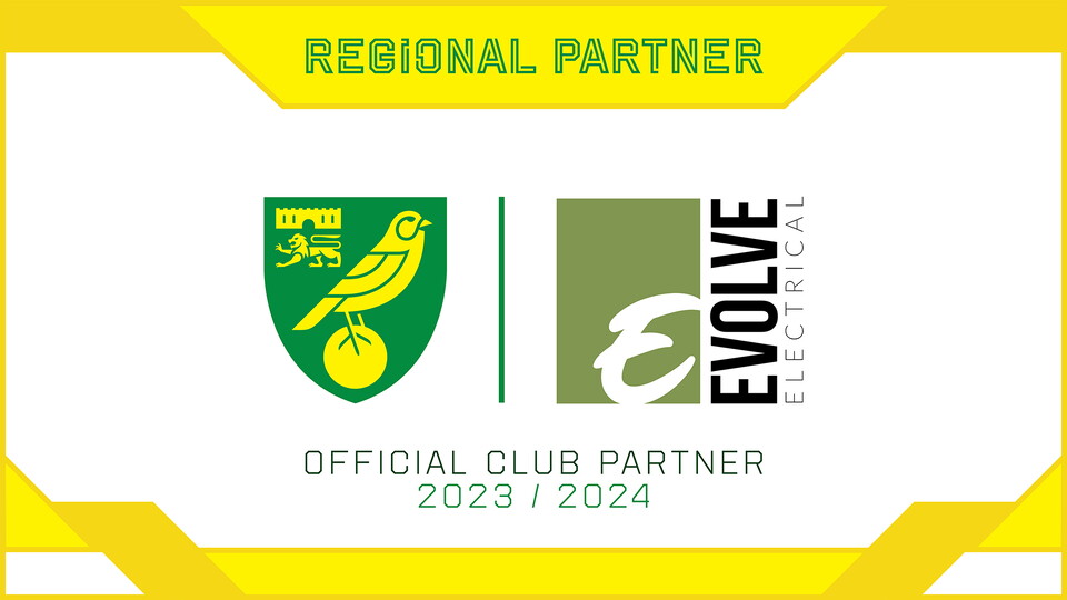 Norwich City are pleased to announce an extension to our regional partnership with Norwich-based electrical firm Evolve Electrical.