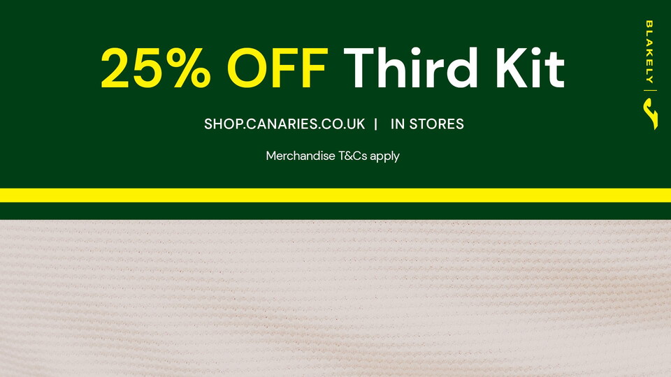 The 2024/25 third kit is now on sale for the remainder of the season, available at 25 per cent off.
