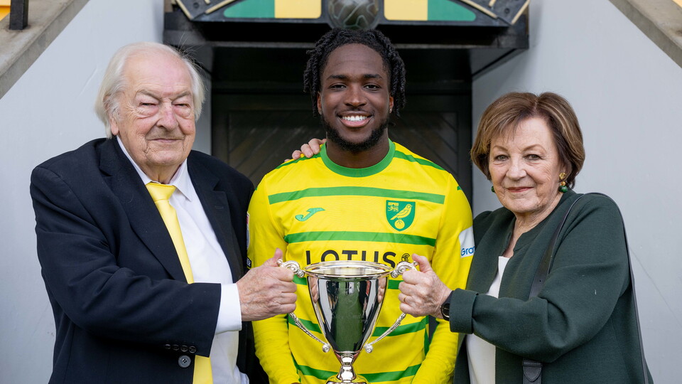 Jonathan Rowe has been named as Norwich City's Etty Smith Young Player of the Season for the 2023/24 campaign.