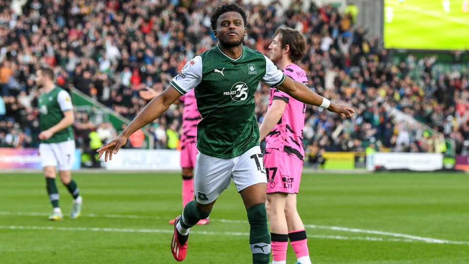 Bali Mumba scored and was named as player of the match for Plymouth Argyle, as the Pilgrims recorded a 2-0 win over Forest Green Rovers in Sky Bet League One.
