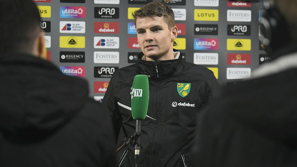 Jacob Sorensen thanked his Norwich City teammates for urging him to shoot more in matches, as he netted his first Canaries goal in a 2-1 win over Nottingham Forest.