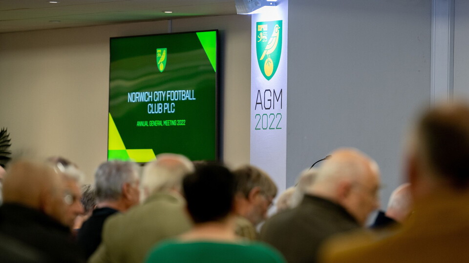 Norwich City hosted the Annual General Meeting at the Gunn club at Carrow Road on the evening of Thursday, November 10.