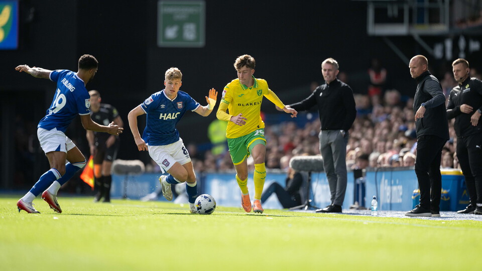 Norwich City were beaten 3-1 by Ipswich Town at Portman Road in the Sky Bet Championship.