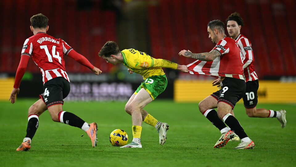 The matchworn shirts from Norwich City's Sky Bet Championship fixture against Sheffield United are now available via auction.