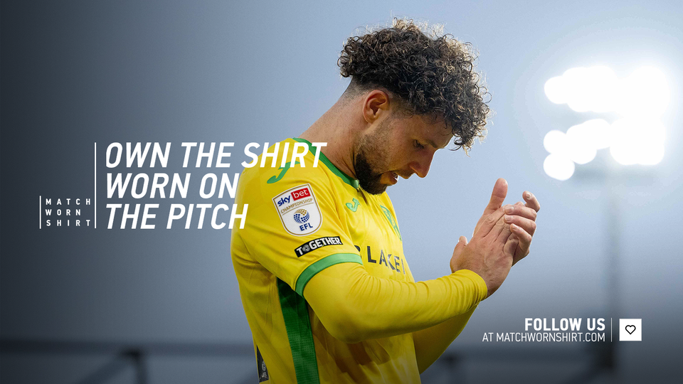 The players' shirts from Norwich City's 4-2 Sky Bet Championship win against Luton Town are now available via auction.