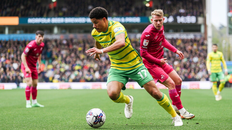 Goals from Gabriel Sara and Josh Sargent were not enough to secure three points against Swansea City in the Canaries' final home game of the 2023/24 season.