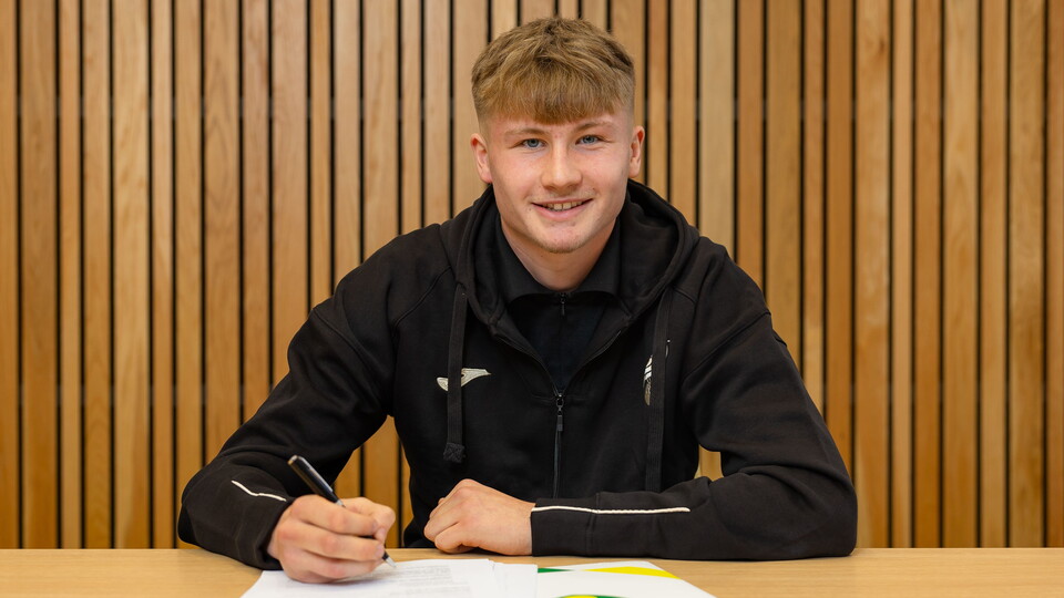 Academy forward Finlay Corke has signed his first professional contract with Norwich City.
