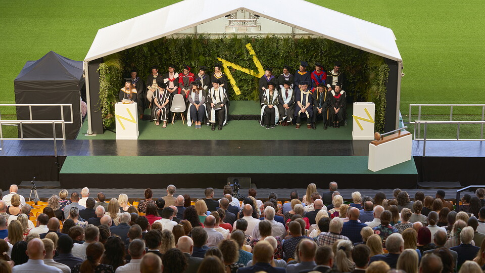 Carrow Road recently hosted the graduation ceremonies of Norwich University of the Arts (NUA) students.