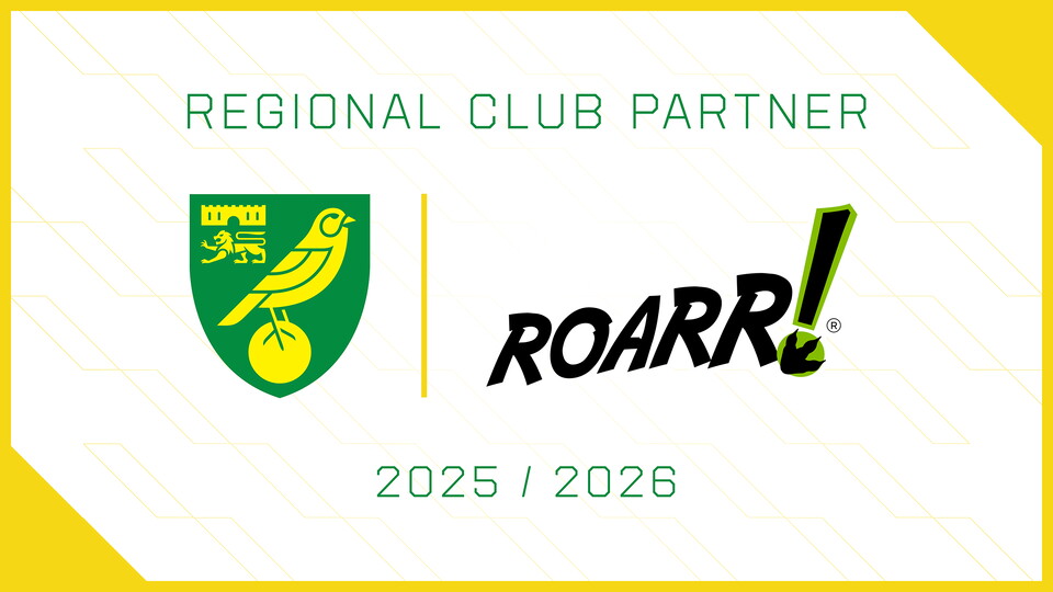 Norwich City are pleased to announce a new regional partnership with ROARR!.