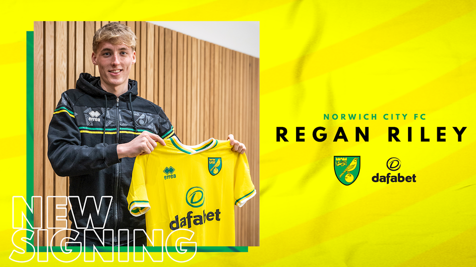 Norwich City have completed the signing of midfielder Regan Riley from Bolton Wanderers for an undisclosed fee.