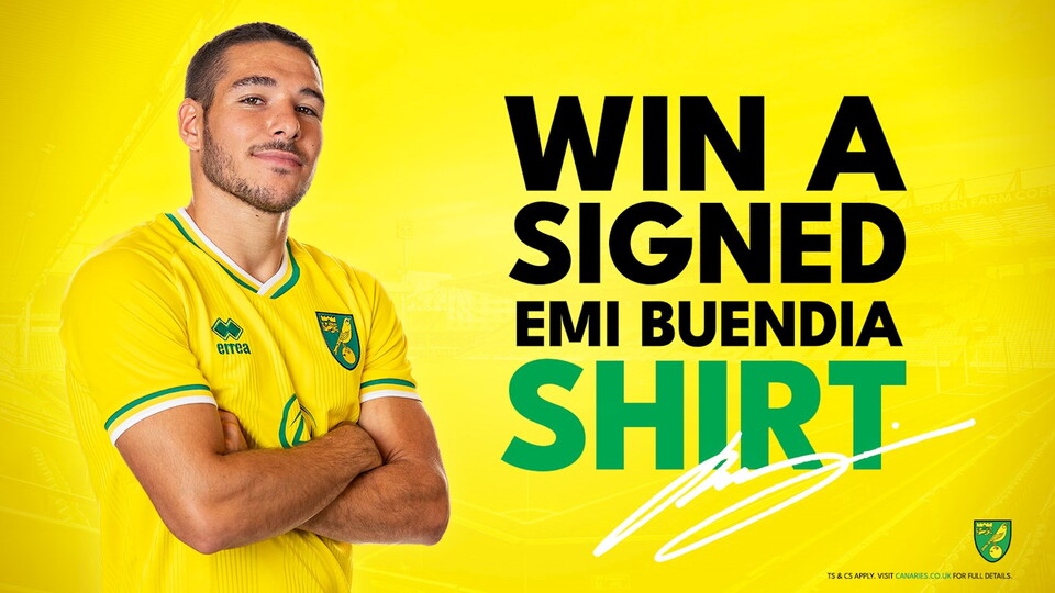 Norwich City supporters are being given the opportunity to win a signed Emi Buendia signed by entering a simple competition.