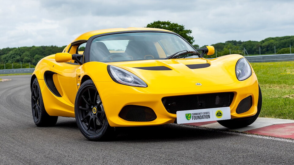 Norwich City Football Club’s principal partner, Lotus Cars, has generously donated a Lotus Elise Sport 240 Final Edition for a competition to support the club’s charity, the Community Sports Foundation.