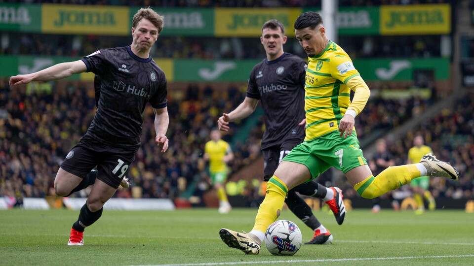 Norwich City were held to a 1-1 draw by Bristol City at Carrow Road in the Sky Bet Championship.