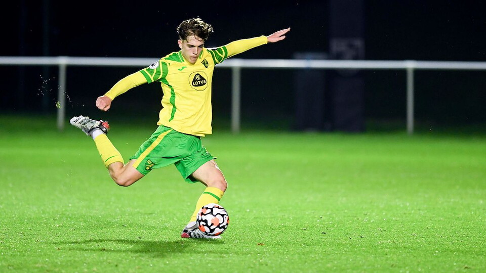 Norwich City Under-23's midfielder Tony Springett put on a great second-half performance in yesterday's Premier League 2 match, getting the assist for Kamara's late winner.